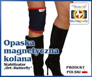 Magnetyczna opaska na kolano zapinana na rzepy