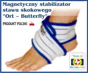 Magnetyczny stabilizator kostki i stawu skokowego