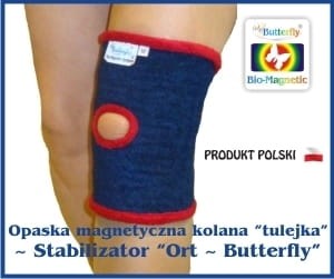 Magnetyczna opaska na kolano wciągana